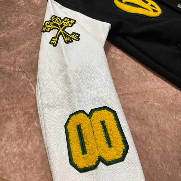 Off-White Black And White Baseball Jacket - Picture 7 of 10